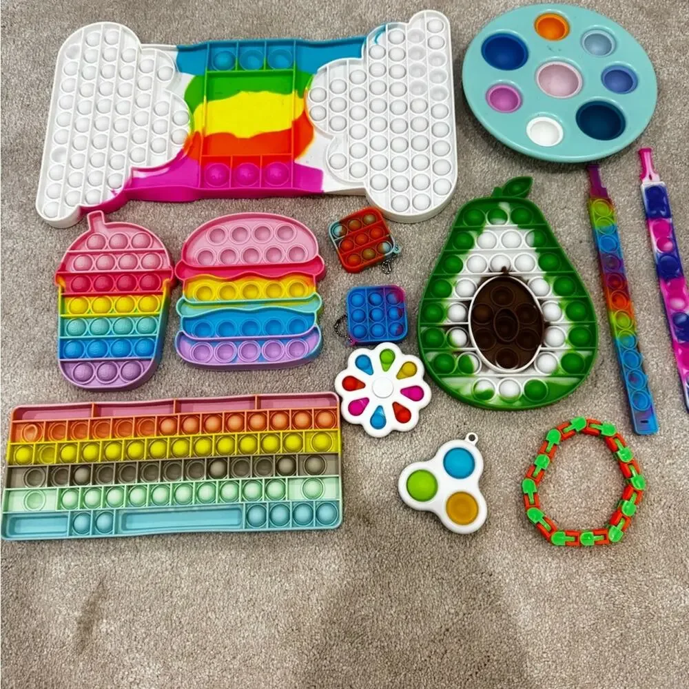 Rainbow Pop Fidget Toy Set